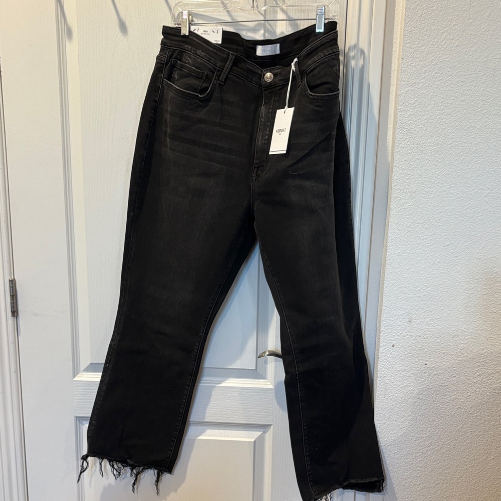 Vervet Trendy Black Flare Jeans
